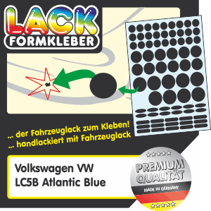 VW LC5B Atlantic Blue Spot-Repair • Lackformkleber.de